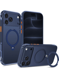 Tech-Protect MagAir Stand MagSafe Back Cover Matte Deep Blue (iPhone 18 Pro / 17 Pro)