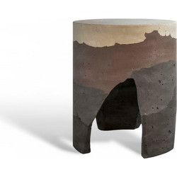 Σκαμπό / Βοηθητικό Τραπέζι Urbi et Orbi Strata Stool Cool Φ33x40cm