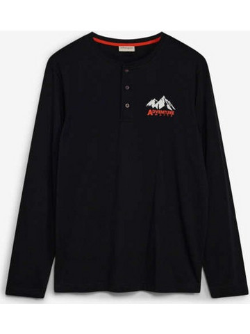 Μπλούζα Henley από καθαρό βιολογικό βαμβάκι