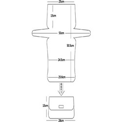 Πλαστικό Πατρόν Πλέγμα για Τσάντα 15cm x 28cm Μαύρο
