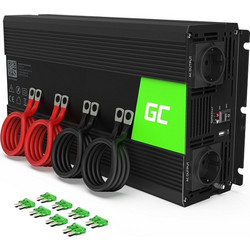 Green Cell KFZ Spannungswandler Power Inverter 24V 230V 2000/4000W Black