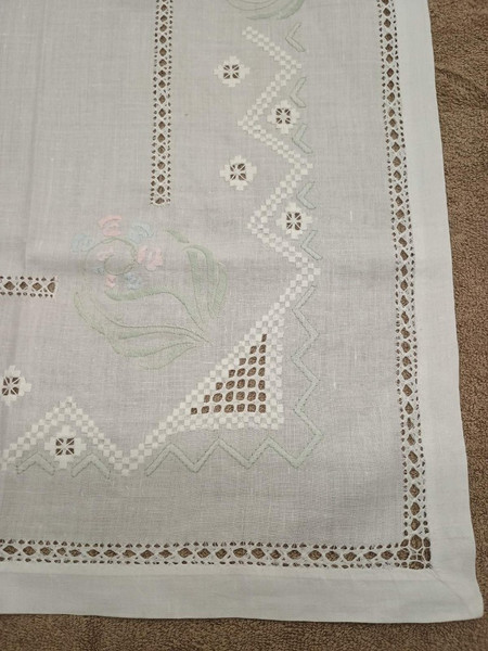 Καρέ Λινό με αζούρ 85x85 - DressingHome - Pan - 8136 - Πολύχρωμο