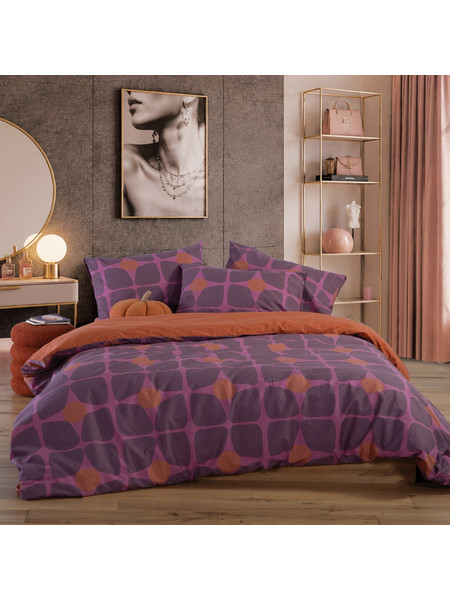 Σετ Παπλωματοθήκη Casual Coreo Mauve 240x230 Υπέρδιπλη Nef Nef Homeware