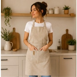 Ποδιά 65x73cm Σχ. Maison 90% pol. - 10% cotton Beige