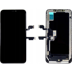 TW INCELL LCD για iPhone XS Max, camera-sensor ring, earmesh, μαύρη