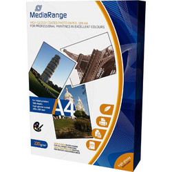 Φωτογραφικό Χαρτί MediaRange για Inkjet Εκτυπωτές A4 High-Glossy 220g/m 100 Φύλλα (MRINK103)