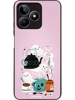 Θήκη Sonique Cozy Season Series για Realme C51 / Realme C53 / Realme Note 50 4G Ghost Tea Party