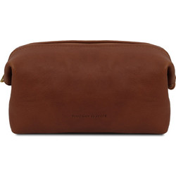 Tuscany Leather Smarty TL141220 Νεσεσέρ Ταξιδίου με Θήκες 22x12x12cm Καφέ