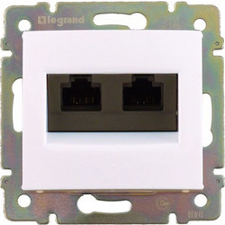 Legrand Valena Πρίζα Τηλεφώνου RJ11 Λευκή 2 Εξοδων (774439)