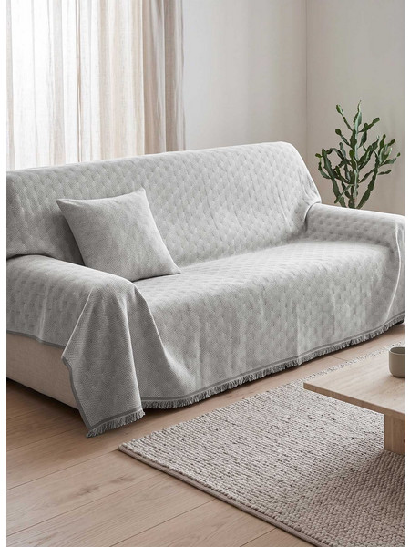 Ριχτάρι FACET GREY Γκρι Ριχτάρι τριθέσιου καναπέ: 170 x 300 εκ. MADI