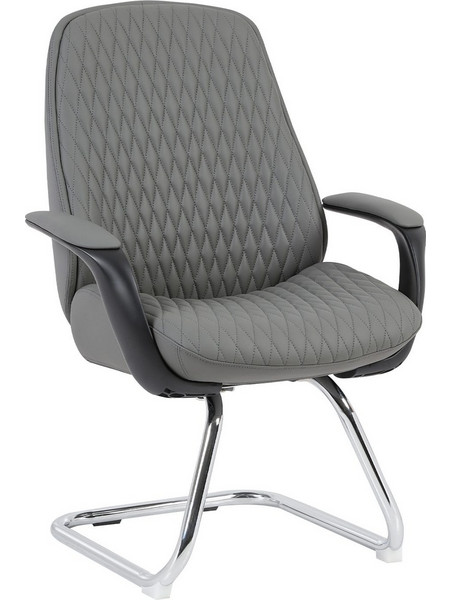 ΚΑΡΕΚΛΑ ΕΠΙΣΚΕΠΤΗ VELUM-s HM1235.10 ΓΚΡΙ PU-ΒΑΣΗ ΧΡΩΜΙΟΥ 71x60x100Υεκ. (1 τεμ.)