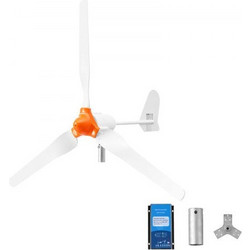 VEVOR 1200W 24V Wind Turbine Generator, 3-Blade Wind Turbine Kit with Wind/Solar Hybrid Controller, Efficient 3-Phase AC Permanent Wind Power Generator for RV Boat Home Farm (Tower Pole Not Included)