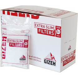 Φιλτράκια GIZEH 150 Extra Slim 5 mm (κουτί με 20 φιλτράκια) 4002604074766