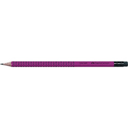 Μολύβι Grip με Γόμα Magenta 100-201-458 Faber-Castell
