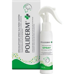 JM SANTE Poliderm Spray for skin prone to dandruff, dermatoses and inflammation - product for dogs and cats - 100ml