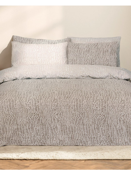 Ζεύγος Μαξιλαροθήκες 52x72 Nima Leone Beige-Brown