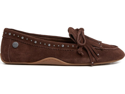 PEPE JEANS 'NOA' SUEDE BALLET ΓΥΝΑΙΚΕΙA PLS100021-898 (898/DARK BROWN)