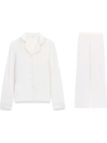 Guess Σετ Γυναικείες Πιτζάμες Rib Off-White O6BX04-K5041-G1O6