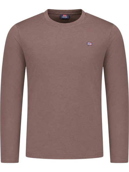 Norway Nautical School - Ανδρική Μακρυμάνικη Μπλούζα T-Shirt 856072-MORO Καφέ