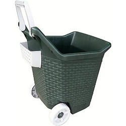 Καρότσι Κήπου Μεταφοράς Πλαστικό 59x50x72cm 3.9kg 76lt Αντοχή 60kg Κυπαρισσί BAMA Ιταλίας