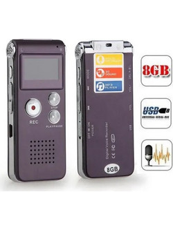 Ψηφιακό Δημοσιογραφικό καταγραφικό 8GB mp3 με VOX New Rechargeable 8GB Digital Audio/Sound/Voice Recorder Dictaphone MP3 Player 576Hr Recordind (Δυνατότητα καταγραφής τηλεφωνικών συνομιλιών)