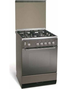 General Gas 640 GG Κουζίνα Αερίου 56lt με Εστίες Αερίου & Ρεύματος 60cm Inox