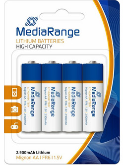 MediaRange Lithium High Capacity AA 4τμχ