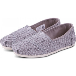 TOMS SHOES CLASSIC SILVER CROCHET LACE 10009728 Ασημί