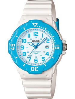 Casio Γυναικείο Ρολόι με Λευκό Λουράκι LRW-200H-2BVEF