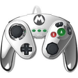 Hori Gamecube Mario Edition Wired Controller Wii & Wii U Silver