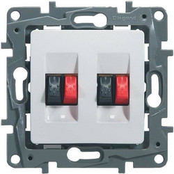 LEGRAND NILOE 664781 Πρίζα διπλή ηχείων Λευκή