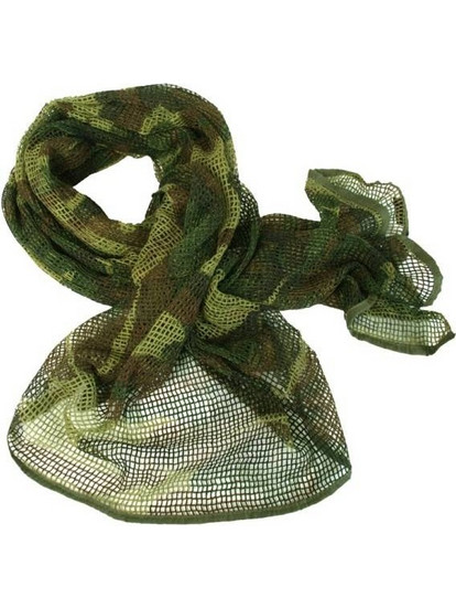 Mil-Tec Net Scarf 190x90cm - Woodland