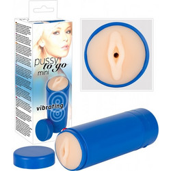 You2Toys Pussy To Go Mini Pocket Pussy Αυνανιστήρι με Δόνηση 16cm Blue