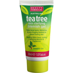 Beauty Formulas Tea Tree Clarifying Blemish Gel Καθαρισμού Προσώπου για Ακμή 30ml
