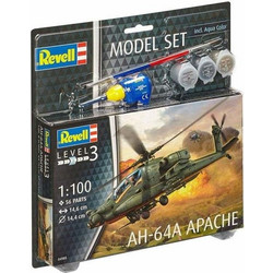 Revell Model Kit AH-64A Apache Συναρμολογούμενο Πλαστικό Μοντέλο Ελικοπτέρου 1:100