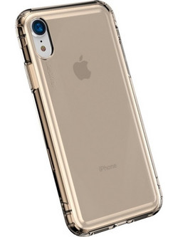 BASEUS(R) Safety Airbag Case GOLD TRANSPARENT (IPHONE X/XS) ARAPIPH58-SF0V