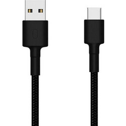 Xiaomi Cable Original Braided Usb Type C Braided USB 2.0 Cable USB-C male - USB-A 18W Μαύρο 1m SJV4109GL