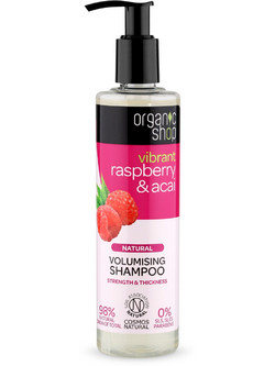 Natura Siberica Organic Shop Raspberry & Acai Volumising Φυτικό Σαμπουάν για Όγκο 280ml