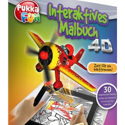 PUKKA FUN Βιβλίο ζωγραφικής 4D επαυξημένης πραγματικότητας, Race Day