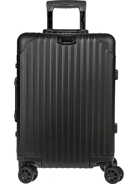 A2S Aluminum Βαλίτσα Καμπίνας 50x35x22cm με 4 Ρόδες Μαύρη