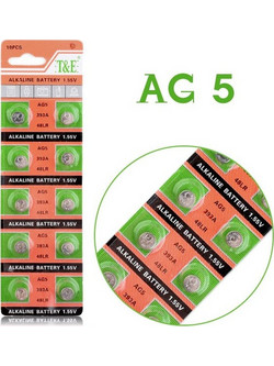 Μπαταρίες_Type: AG5, LR754, 393, SR754, 193, 546, RW28, Button Coin Cell Alkaline Battery EE6206 / 1.55Volt
