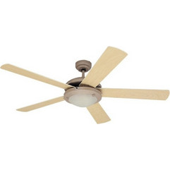 Westinghouse Comet Titanium Ανεμιστήρας Οροφής 132cm 58W με Φως Λευκός Καφέ