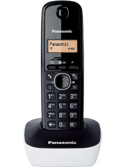 Panasonic KX-TG1611 Ασύρματο Τηλέφωνο Μαύρο Λευκό