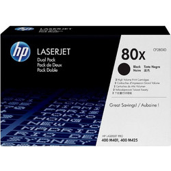 HP 80X Black Toner 2pcs