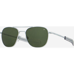 American Optical Original Pilot Chrome Ανδρικά Γυαλιά Ηλίου Τετράγωνα Μεταλλικά Ασημί με Μαύρο Polarized Φακό