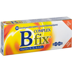 Uni-Pharma B Complex Fix 30 Διασπειρόμενα Δισκία