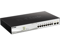 D-Link DGS-1210-10MP Managed L2 Switch με 8 Θύρες Ethernet 1Gbps και 2 SFP Θύρες