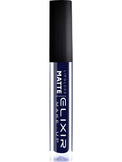 Elixir Lip Matte 412 Blue Black Long Lasting Liquid Κραγιόν