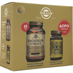 Solgar Magnesium Citrate 60 Ταμπλέτες + Formula VM-2000 14 Ταμπλέτες