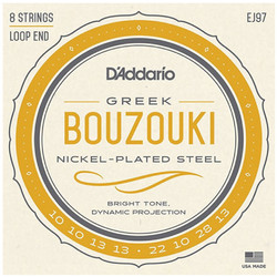 D'Addario EJ97 Σετ 4 Χορδές Μπουζουκιού Nickel Plated Steel 10-28"